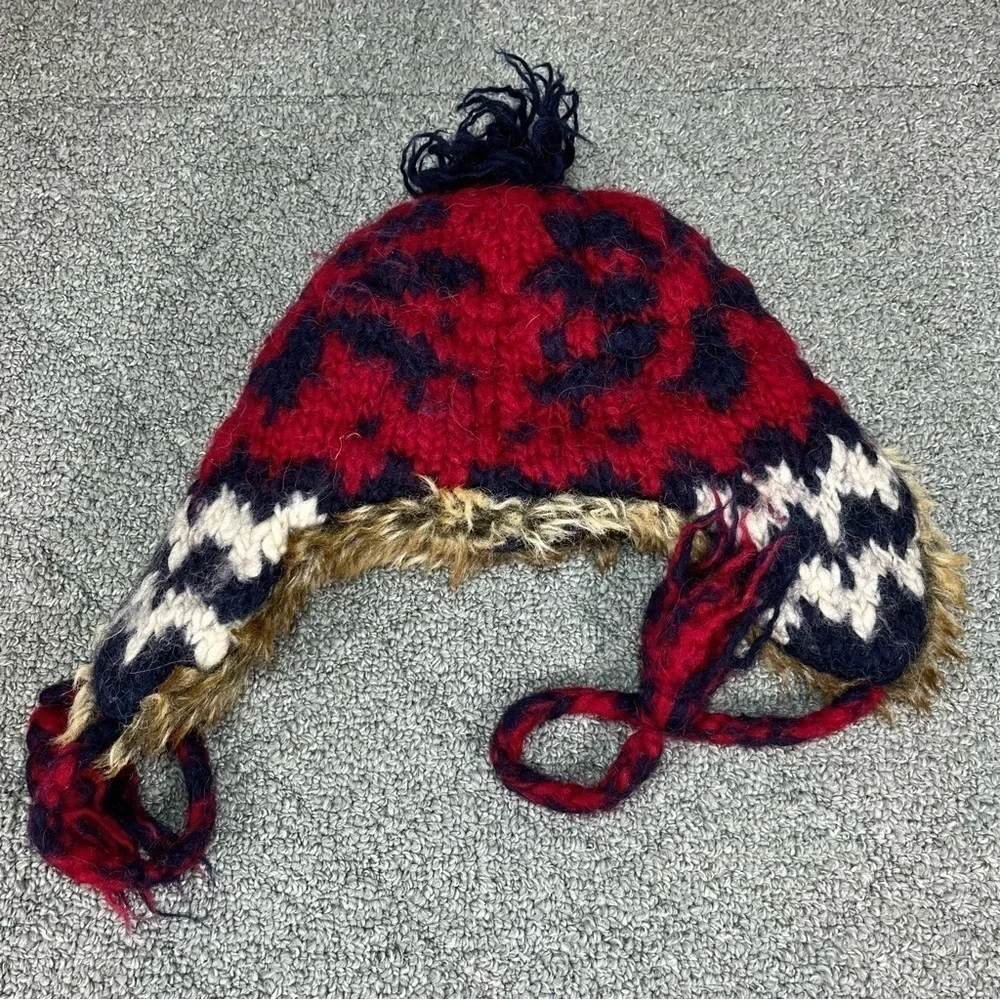 American Eagle Wool Alpaca Boys Winter Trapper Hat